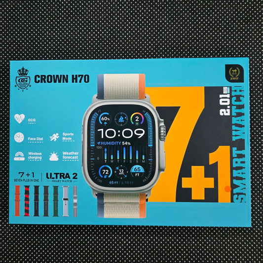 Crown H70 Ultra 2 7In1 Smart watch