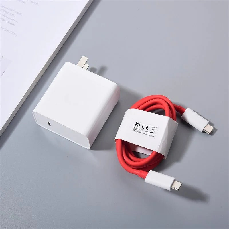 100% Original OnePlus Warp Charge 65W Power Adapter with Cable
