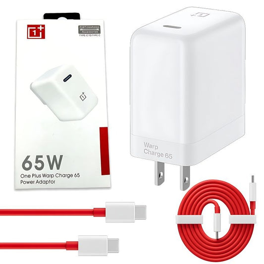 100% Original OnePlus Warp Charge 65W Power Adapter with Cable