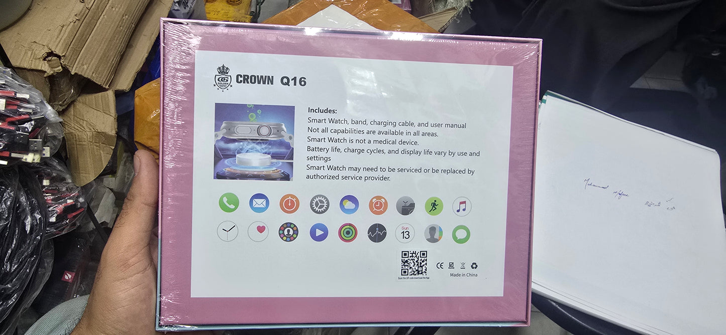 Crown Q16 Series 10 Ladies Smart Watch Gift Set