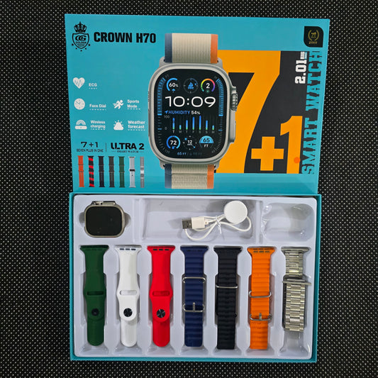 Crown H70 Ultra 2 7In1 Smart watch