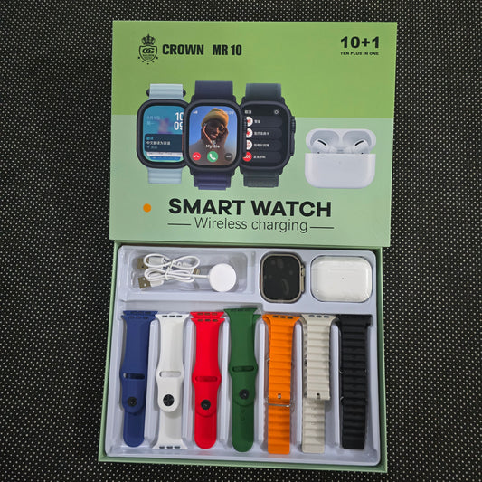 CROWN MR 10 Smart Watch with Airpods