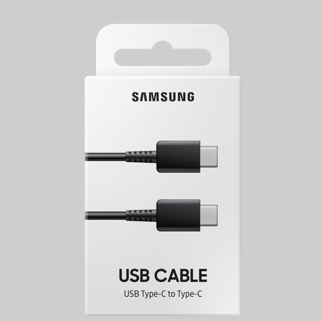 100% Original Samsung 65W Trio Power Adapter with C-C cable