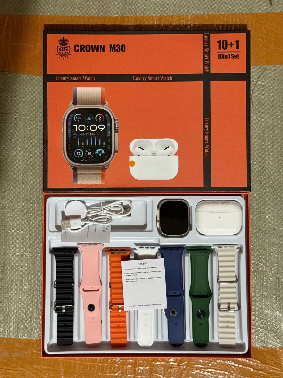 Crown M30 with airpods 10+1 watch