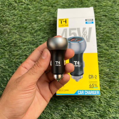 45W Turbo Dual-Port Car Charger