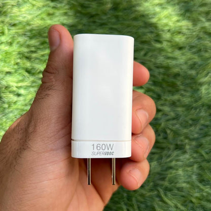 100% Original OnePlus SuperVOOC Charge 160W Power Adapter with Cable
