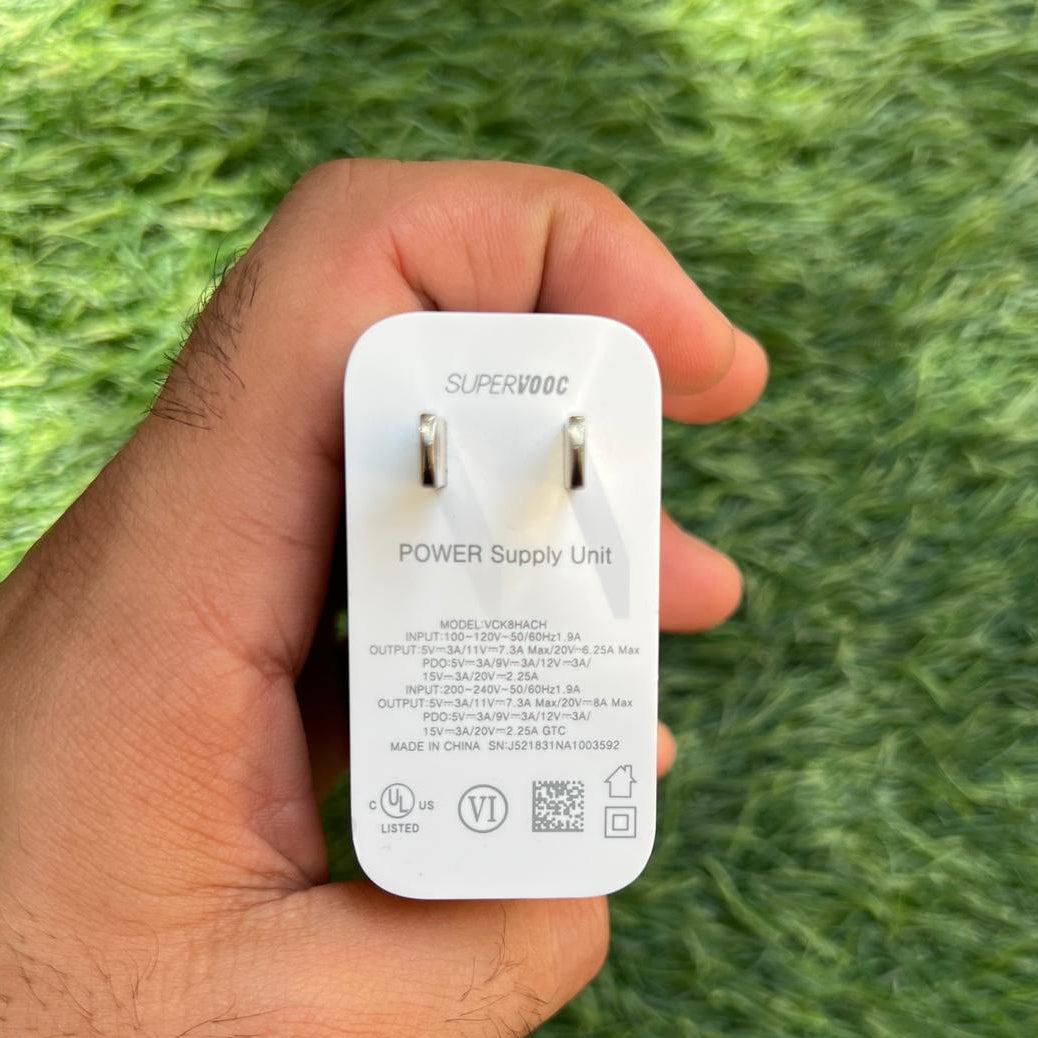 100% Original OnePlus SuperVOOC Charge 160W Power Adapter with Cable