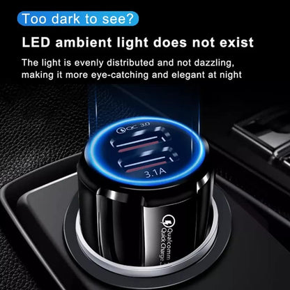 Qualcomm Quick Charge 3.0 Dual USB Duo Car Charger
